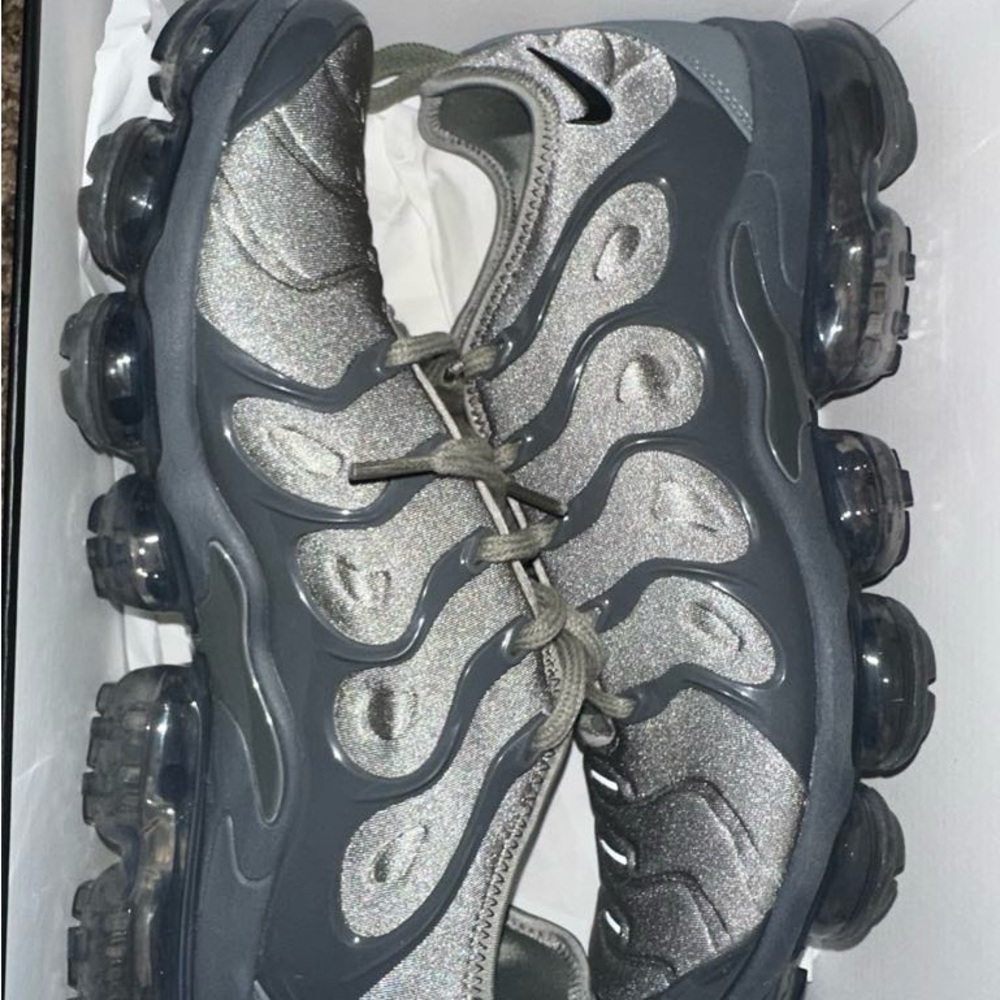 Nike Gray and Silver Sneakers